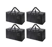 Wzxksoac Bolsas de Mudanza Extragrandes, Paquete de 4, Resistentes, con Asas Envolventes, para Ahorrar Espacio.