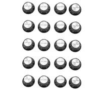 Wzxksoac Botones de Guitarra 10 VolúMenes y 10 Tonos Plateados Top Hat Bell