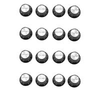 Wzxksoac Botones de Guitarra 8 VolúMenes y 8 Tonos Plateados Top Hat Bell