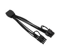 Wzxksoac Cable Adaptador de Corriente de 15 cm para Tarjeta Gráfica PCIE5.0, de 16 A 8 Duales, 16 AWG, Núcleo de Cobre Estañado, Serie RTX40/30.
