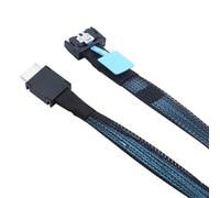 Wzxksoac Cable Adaptador PCI-Express 4.0 Gen5 PCIE MCIO SFF-8654 4I una Oculink SFF-8611 4I para Servidor, 1 M