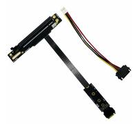 Wzxksoac Cable Adaptador VGA Conveniente Multifuncional M.2 a PCIE X16 para SSD M.2 Nvme Gen4 a PCIE 4.0 X4ES, 20 CM