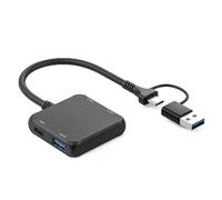 Wzxksoac Cable Alargador USB C, Divisor USB C/USB Macho A 2 USB 2.0 + 1 USB 3.0 + 1 Tipo C, para Teclados de PC y Portátiles.
