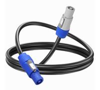 Wzxksoac Cable de Alimentación PowerCon de 16 AWG, Entrada PowerCon de CA A Salida PowerCon, Cable Alargador de 3 Pines y 15 A para Equipos de Audio y Vídeo.