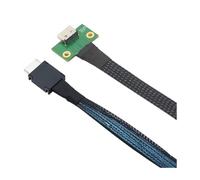 Wzxksoac Cable de Conversión de Placa Base PCIE Oculink SFF 8611 4I 42P A SFF-8612 4I (Macho A Hembra), 0,