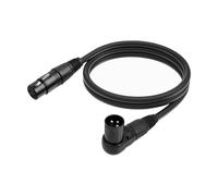 Wzxksoac Cable de Extensión de Micrófono XLR, Cable XLR Macho A Hembra, Cable XLR de 3 Pines en Ángulo Recto para Estudio con Altavoces.