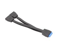Wzxksoac Cable de ExtensióN USB 3.0 de 19/20 Pines, Divisor en y de 1 una 2 Pines, Adaptador de ExtensióN Interno de 20 cm para Placa Base de Computadora.