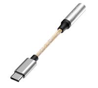 Wzxksoac Cable de Interfaz de Audio USB-C una 3,5 mm para Amplificador de Auriculares CX31993, Adaptador de DecodificacióN de Audio HiFi, Convertidor Tipo C Plata.