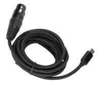 Wzxksoac Cable de Micrófono Tipo C para Grabación, Cable USB C A XLR Hembra, Cable de Micrófono USB C Conectar y Usar HiFi de Bajo Ruido A