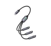 Wzxksoac Cable Divisor OTG USB HUB 2.0 Macho A Hembra, Adaptador de Cargador de Datos para Teléfono, Impresora, Memoria USB Tipo C