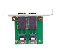 Wzxksoac Cable SAS Mini SAS SFF-8088 de 2 Puertos A SAS de 36 Pines, Adaptador PCBA Hembra SFF-8087 con Soporte PCI.