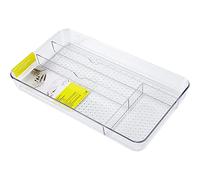 Wzxksoac Caja de Almacenamiento de CosméTicos de PláStico Transparente de Escritorio Organizador de Maquillaje Contenedor de CosméTicos con 4 Compartimentos para Maquillaje, BañO