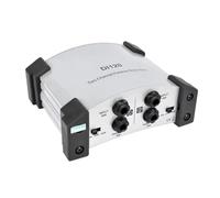 Wzxksoac Caja Directa DI-120 DI, Caja Directa Pasiva de Dos Canales para Teclados, Guitarras Acústicas y Eléctricas.