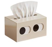Wzxksoac Caja Extractora de Pañuelos de Plástico con Diseño Pequeño y Adorable, Ideal para Dormitorio, Sala de Estar, Coche Espacios C