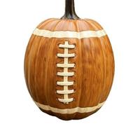Wzxksoac Calabaza de Fútbol Decorativa, Adorno de Resina, Figura de Escritorio de Halloween para Decoración de Interiores y Exteriores.