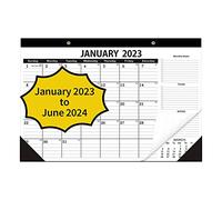 Wzxksoac Calendario de Escritorio 2023 - de 2023- Junio de 2024, Calendarios de Pared de 18 Meses, 17 Pulgadas X 12 Pulgadas