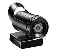 Wzxksoac Cámara Web 1080P 2K con Enfoque Automático, Cámara Web HD para Computadora, Cámara Web USB en, Giratoria con Trípode para Videoconferencias en