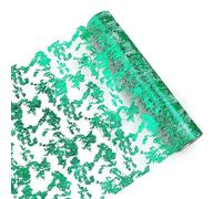 Wzxksoac Camino de Mesa Verde con Purpurina MetáLica, Camino de Mesa de Fina, Decoraciones de Mesa Brillantes para Bodas, Despedidas de Soltera