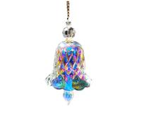 Wzxksoac Campana de Viento Colgante para Ventana, Colgante de Cristal, Atrapasol, Decoración del Hogar y Jardín.