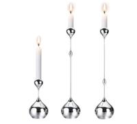 Wzxksoac Candelabro de Plata, Candelabro de Metal, Decoración Romántica de Mesa para Cenas en Casa, Accesorios de Fotografía de Boda.