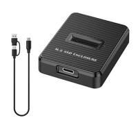 Wzxksoac Carcasa para Disco Duro SSD Externo M.2 con Velocidad de Lectura y Escritura en Línea de 10 GB para M.2 NVME