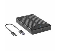 Wzxksoac Carcasa para HDD/SSD USB 3.1, Caja para Disco Duro Portátil de 2,5 Pulgadas, Compatible con hasta 8 TB, Transferencia de Alta Velocidad de 6 Gbps.