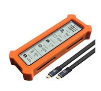 Wzxksoac Carcasa para SSD M.2 NVMe con Pantalla, USB 3.2 Gen 2, 20 Gbps, NVMe, PCI-E, NGFF, Caja para Discos Duros A
