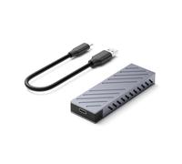 Wzxksoac Carcasa SSD M2 NVMe, Adaptador de Carcasa SSD, 10 Gbps, USB 3.2 Gen2, USB C, Carcasa Externa, Sin Herramientas
