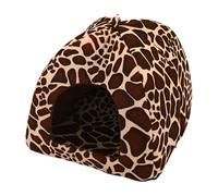 Wzxksoac Casa para Perros y Gatos con Diseño de Ciervo, Plegable, Cálida y Suave, para Invierno, para Cachorros, para Perrera, Suministros para Mascotas