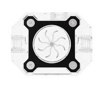 Wzxksoac Caudalímetro de Refrigeración por Agua para PC Acrílico + Impulsor de Aluminio con Armadura Metálica, Rosca G1/4 Pulgada, LSJ-JX1