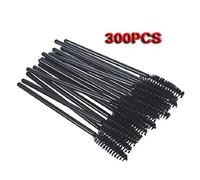 Wzxksoac Cepillo aplicador varita mascara negra de pestanas desechables Cepillo varita del ojo cosmetico Aplicadores de maquillaje (300pzs)