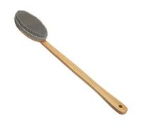 Wzxksoac Cepillo de Ducha de Silicona ExtraíBle Cepillo Corporal de Masaje Exfoliante Cepillo de Ducha de Silicona de Madera de Manejar