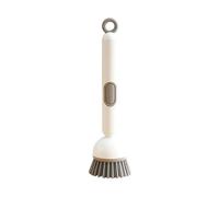 Wzxksoac Cepillo de Limpieza Ajustable con Dispensador de Líquido, de 6 Niveles, Antirayaduras, para Cocina y Utensilios de Cocina, Color