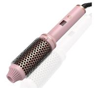 Wzxksoac Cepillo de Peinado Calentado Rizador/Alisador de Cabello Iónico con Cerdas de Nailon Antiescaldaduras Varita Rizadora Eléctrica ENCHUFE UE