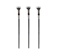 Wzxksoac Cepillo de Pestañas Festoneado, Cepillo de Abanico para Pestañas, Herramienta Separadora de Pestañas, Peine de Pestañas para el Ojo Superior Inferior 3 Piezas