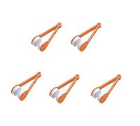 Wzxksoac Cepillo para Gafas de Doble Cara, Limpiador de Gafas de Microfibra Suave, Cepillo de Limpieza para Gafas, Herramienta de Limpieza Naranja