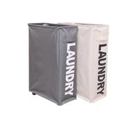 Wzxksoac Cesta para la Colada y Rodante con Soporte, Clasificador Impermeable y Organizador con Ruedas Cesta para la Colada Sucia, Alta y