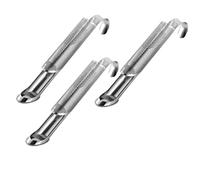 Wzxksoac Colador de Té de Acero Inoxidable de 3 Piezas, Colador de Té con Manejar de Gancho, Colador de Té de Tubo para Hojas de Té Sueltas