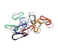 Wzxksoac Color clasificado de Aluminio Mosqueton de Holder 12 Piezas