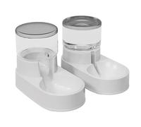 Wzxksoac Comedero Automático para Perros y Gatos, Cuenco de Agua, Dispensador Visual de Alimentos para Mascotas