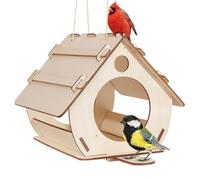 Wzxksoac Comedero Colgante para Pájaros, Bricolaje, Decoración de Jardín, Jaula para Pájaros para Interior y Exterior, Colgante para Jardín, Casa para Pájaros