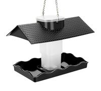 Wzxksoac Comedero para Pájaros de Interior y Exterior, Comedero para Pájaros de Gran Capacidad, Decoración para Jardín y Patio, Comedero Retráctil para Pájaros