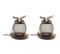 Wzxksoac Comedero para PáJaros Salvajes para JardíN Al Aire Libre, Comederos para PáJaros Colgantes, Comedero para PáJaros Salvajes MetáLica para Exterior para DecoracióN de JardíN