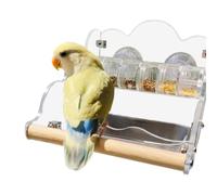 Wzxksoac Comederos para Periquitos Platos para Pájaros A Prueba Salpicaduras Dispensador Comida Giratorio para Comida para Periquitos Comedero para Pájaros para Jaula Pájaros
