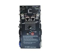 Wzxksoac Comprobador de Cables de Audio Multifunción CT-20C. Comprobador de Cables Electrónico Especial 16 en 1. Línea de Señal XLR Compatible con