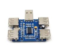 Wzxksoac Concentrador USB 2.0 de 4 Puertos, Módulo de Expansión USB, 6,3 V-50 V, 480 Mbps, Plug and Play, Sin Controladores.