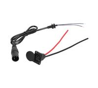 Wzxksoac Conector de Carga de 3 Pines para Bicicleta, Conector Macho y Hembra para Scooters Eléctricos, Cable de Interfaz de Bicicleta Eléctrica, Puerto de Carga de PVC.