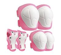 Wzxksoac Conjunto de Equipo de Protección para Niños: Rodilleras, Coderas y Muñequeras para Patinaje, Ciclismo, Bicicleta, Patinete, Color Rosa.