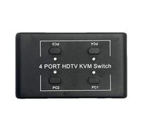 Wzxksoac Conmutador KVM 4X1 4K Compatible con, Divisor, Concentrador USB, Adaptador de Transferencia, Cargador de Teléfono, Base de Expansión Múltiple para PC.