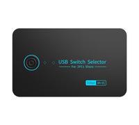 Wzxksoac Conmutador KVM USB 3.0 de 2 Entradas y 4 Salidas con Convertidor Typec, Adaptador de Controlador HUB Hub, Impresión de Teclado Compartido de 5 Gbps